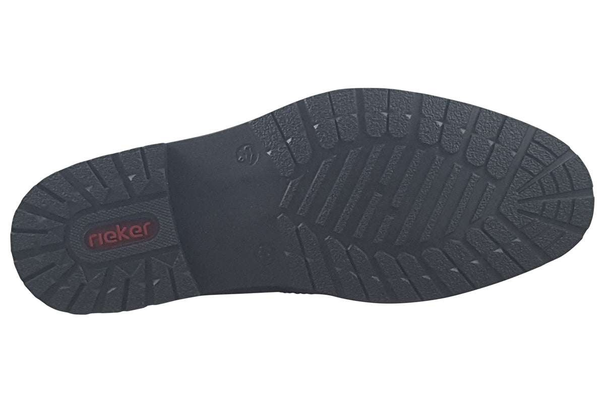 rieker milan black mens shoes sole