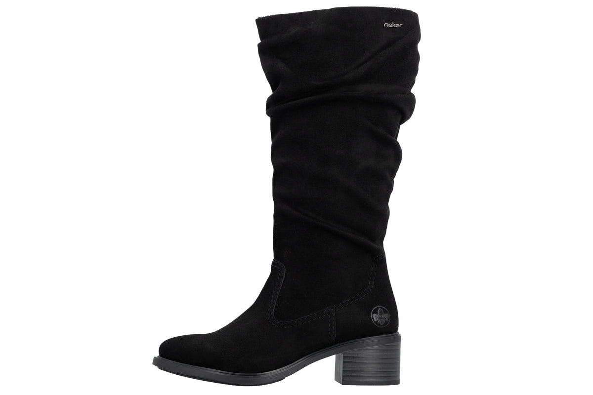 Rieker Mimmie 74192-00 Black Womens Boots