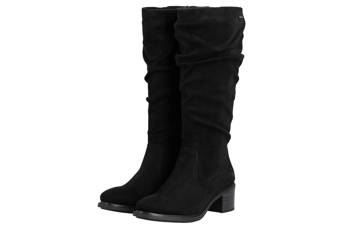 Rieker Mimmie 74192-00 Black Womens Boots