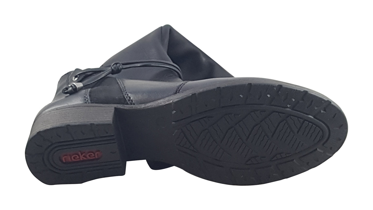 rieker moe black womens boots sole