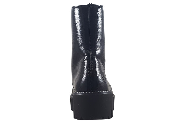 Rieker Monet Y3351-00 Black Patent Womens Boots