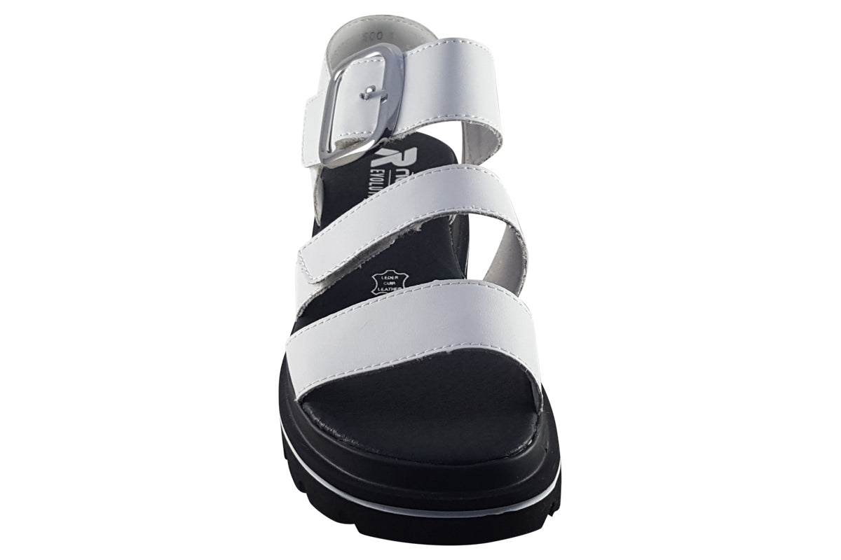 rieker moth white womens sandals top