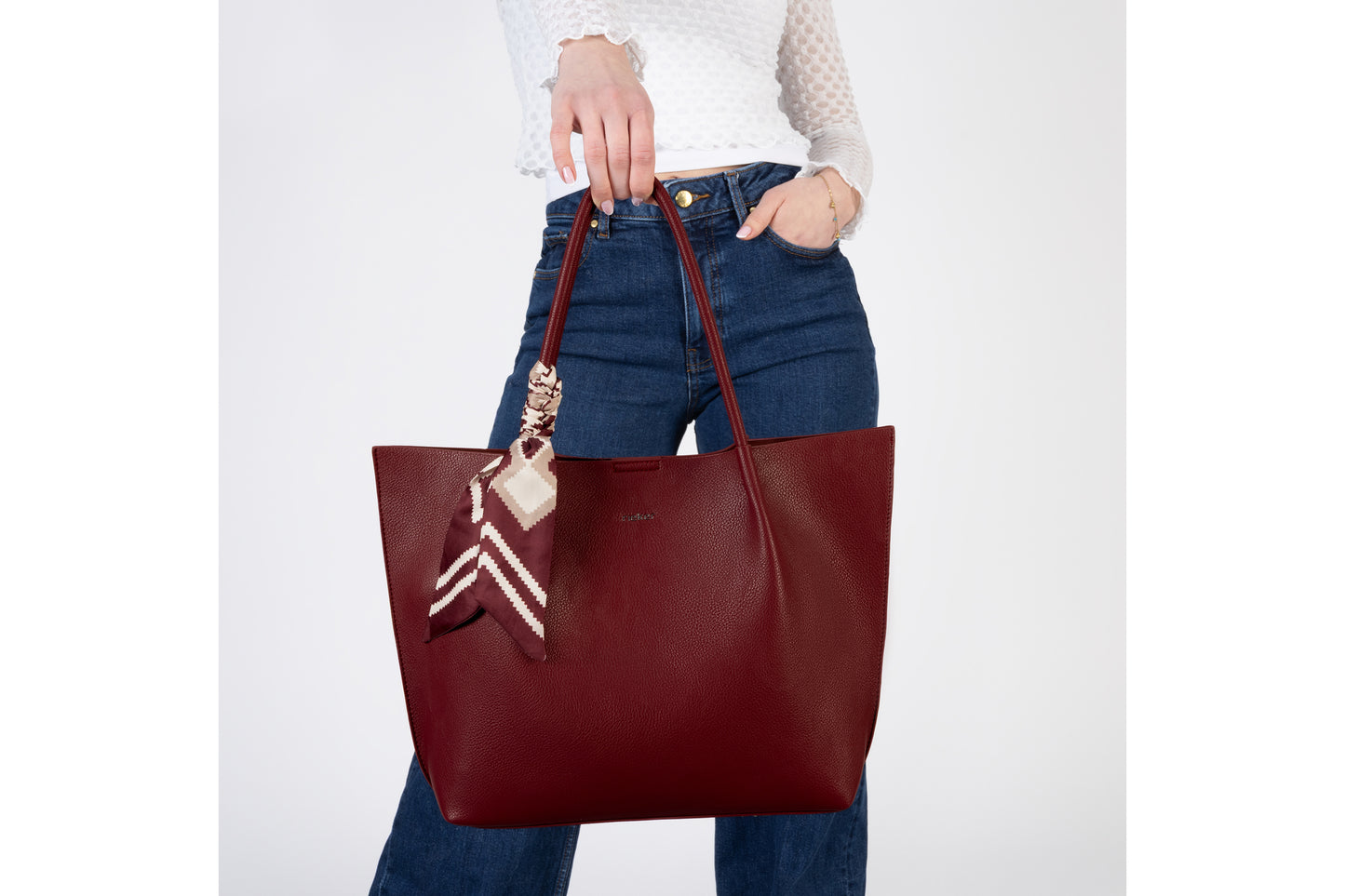 Rieker Mullin Bag H1399-35 Burgundy Womens Bags