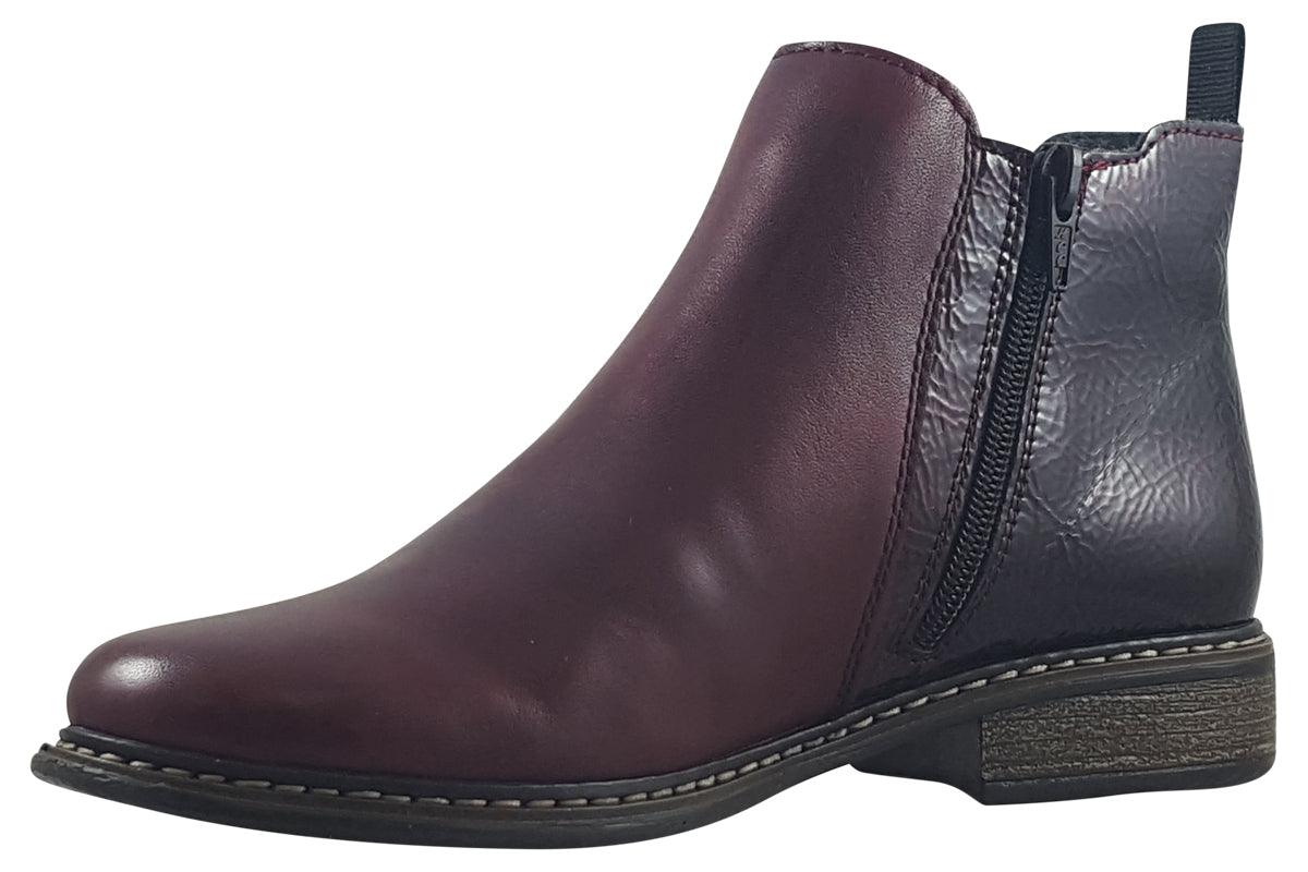 rieker-noleen-bordeaux-womens-boots-left