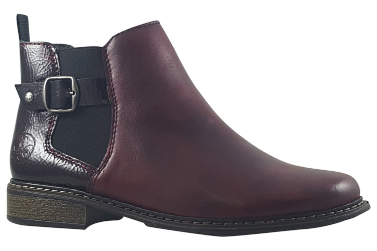 Rieker Noeleen Z4965 Bordeaux Womens Boots