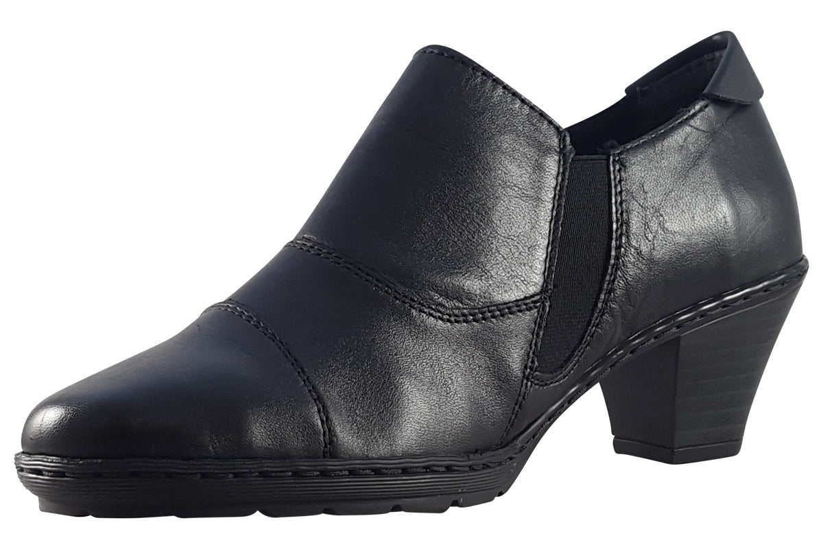 rieker officer black black womens boots left