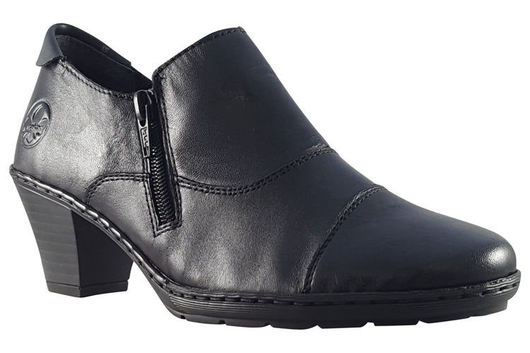 Rieker Officer 57173 Black/Black Womens Shoes