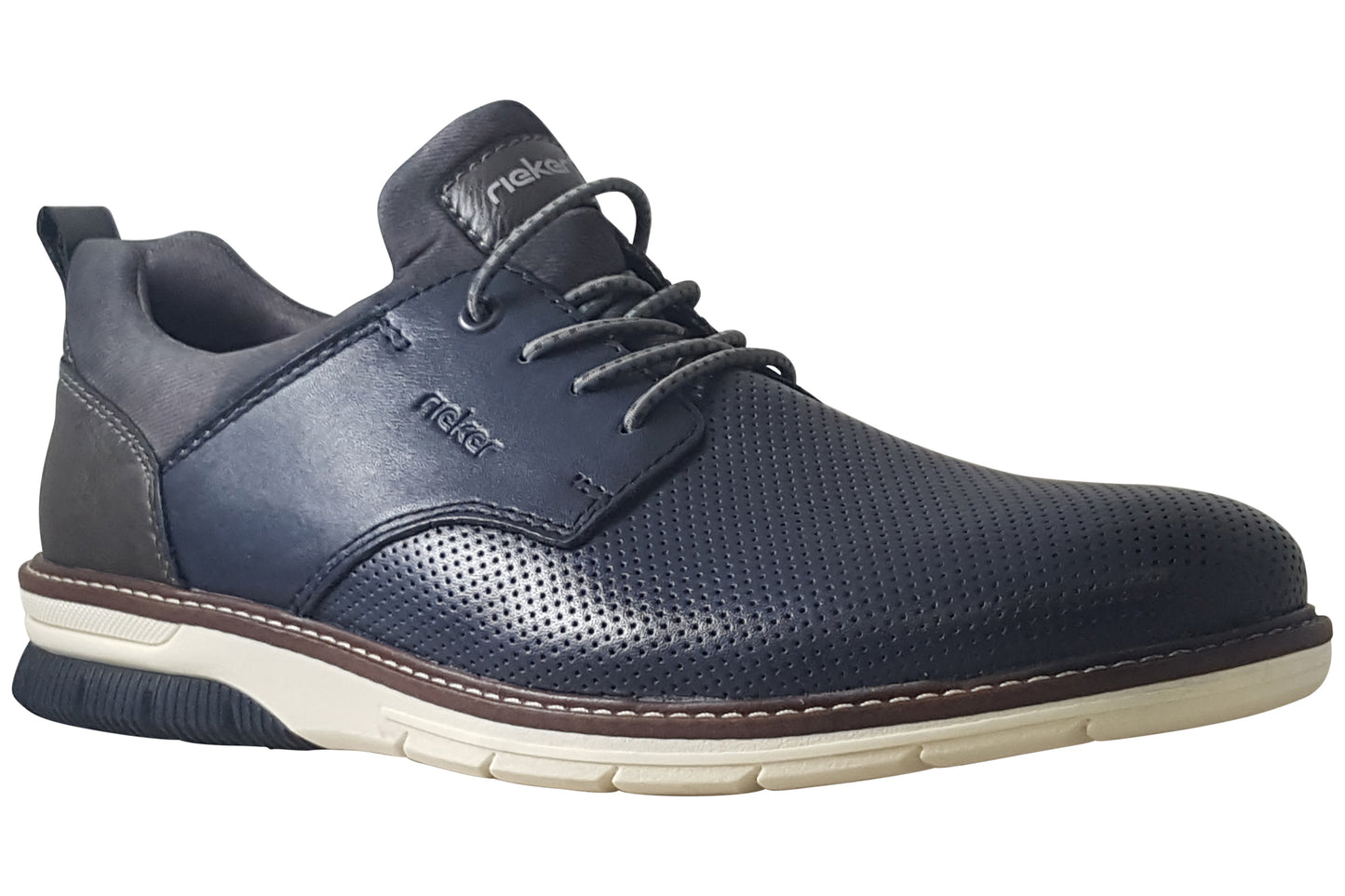Rieker Olbia 14450 Navy/Grey Mens Shoes