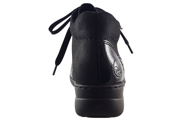 Rieker Olive L4310 Black Womens Boots