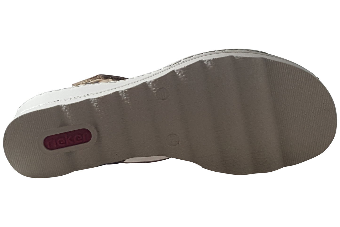 Rieker Patty 67410-90 Leopard/Beige Womens Sandals