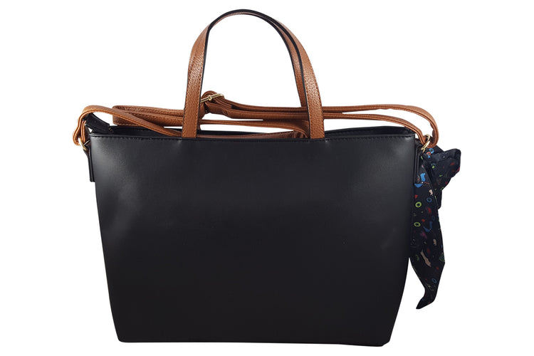 Rieker Posie Bag H1507 Black/Cognac Womens Handbag