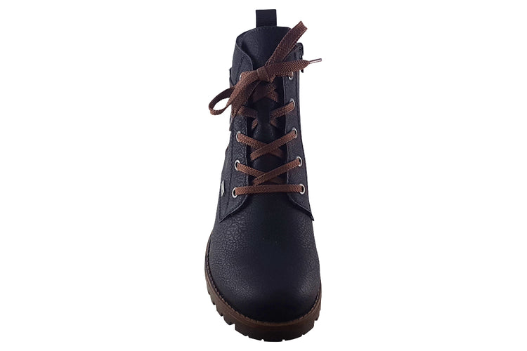 Rieker Pugwell 78502 Black Womens Boots