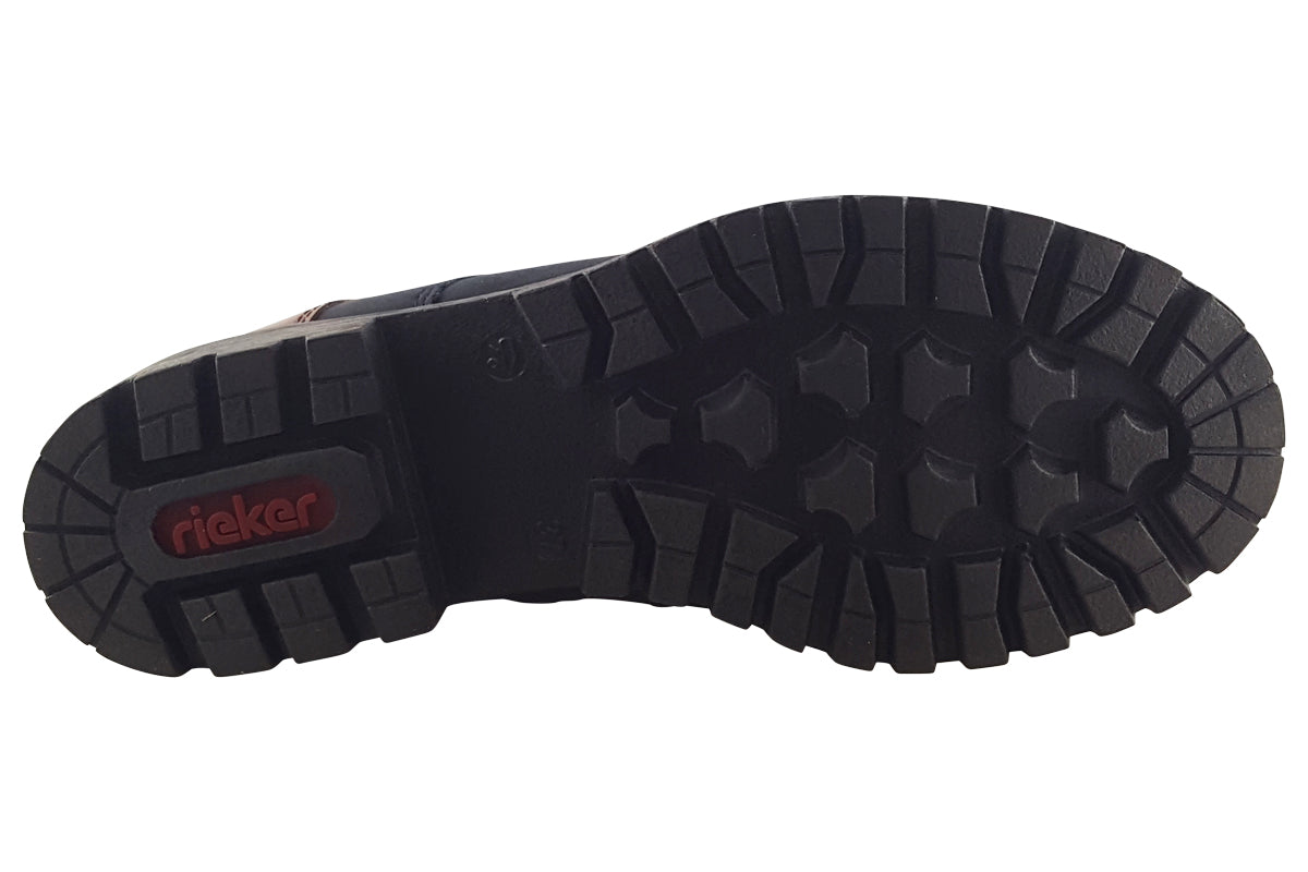 rieker pugwell 78502 navy womens boots sole