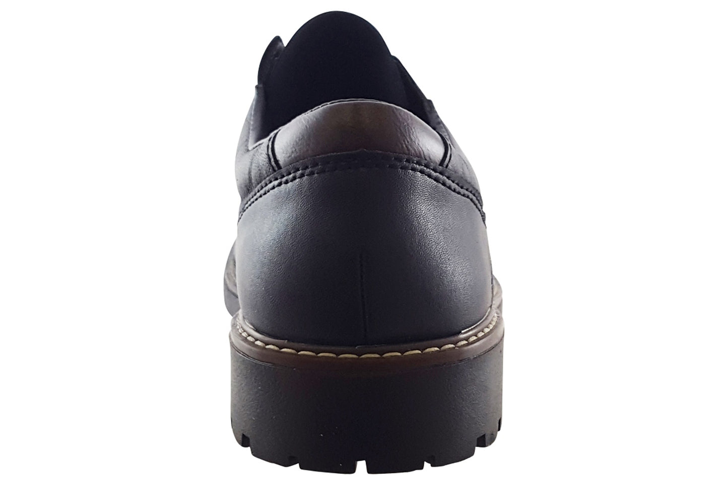 rieker real black mens shoes back