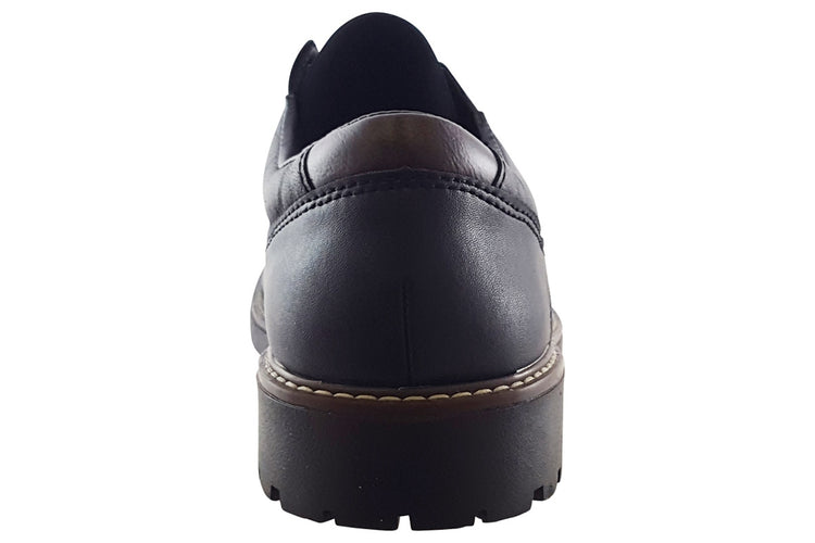 Rieker Real F4611 Black Mens Shoes