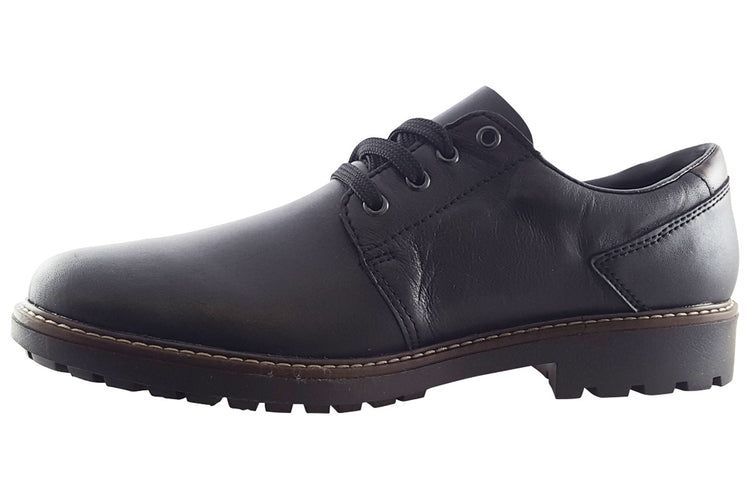 Rieker Real F4611 Black Mens Shoes