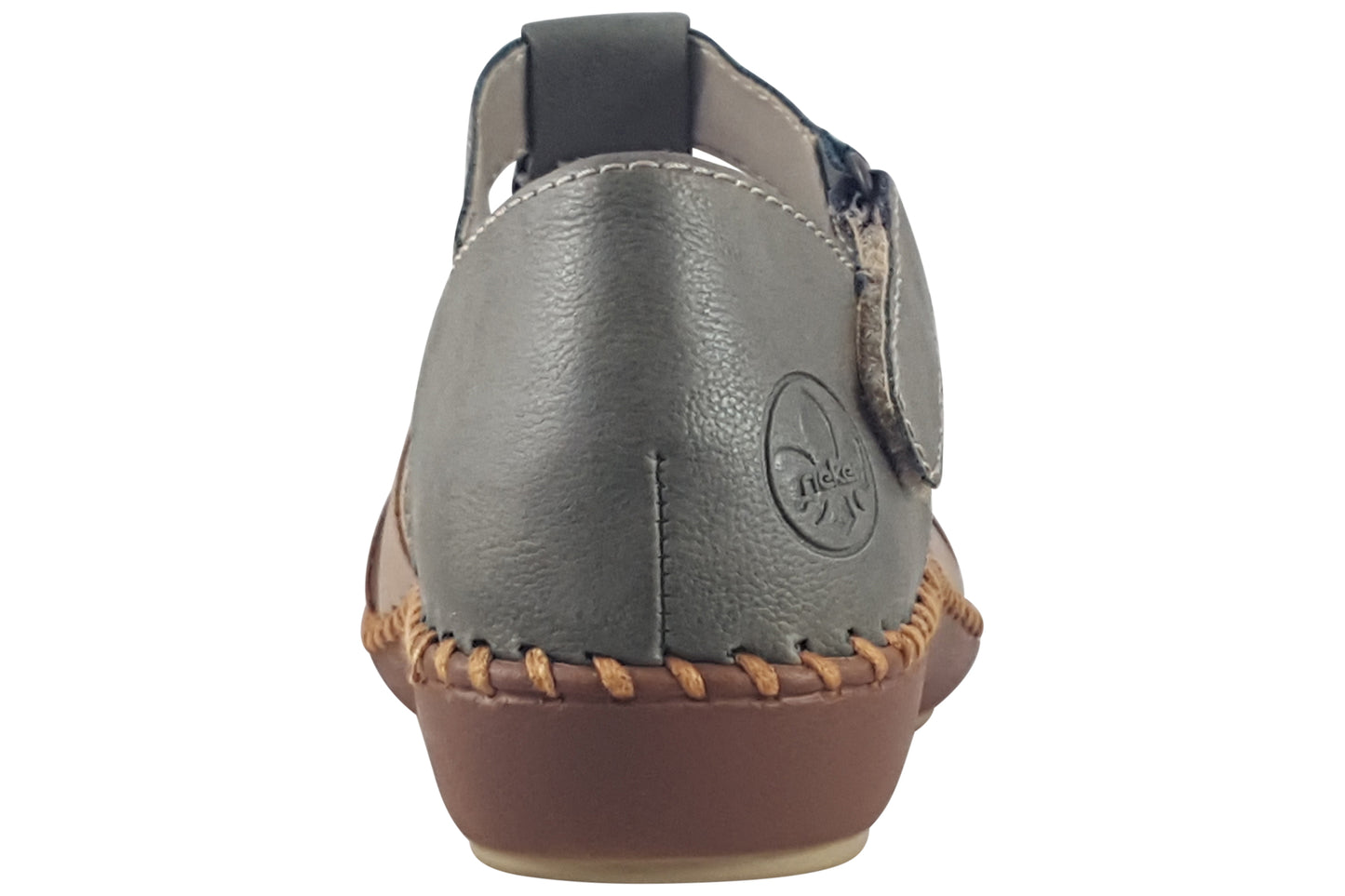 rieker rhode olive womens sandals back