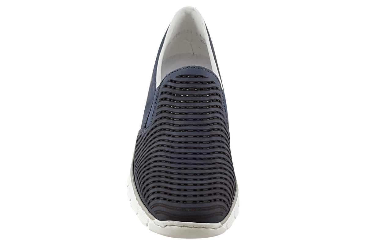 rieker slip 53792 navy womens shoes top