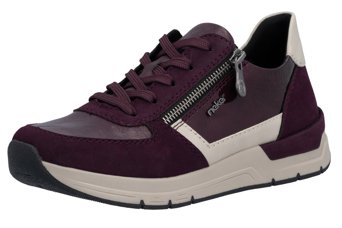 rieker-twilight-58902-35-womens-trainers-red-comb-left-angle