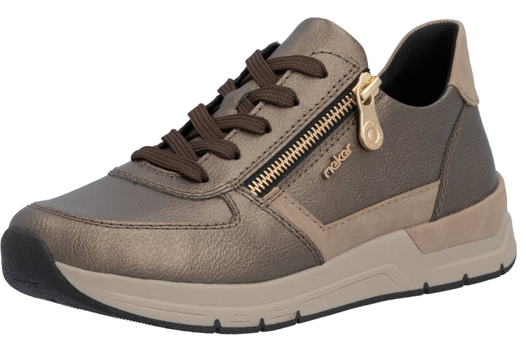 Rieker Twilight 58902-90 Bronze Womens Fashion Trainers