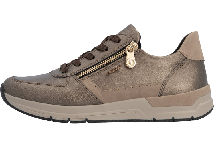 Rieker Twilight 58902-90 Bronze Womens Fashion Trainers