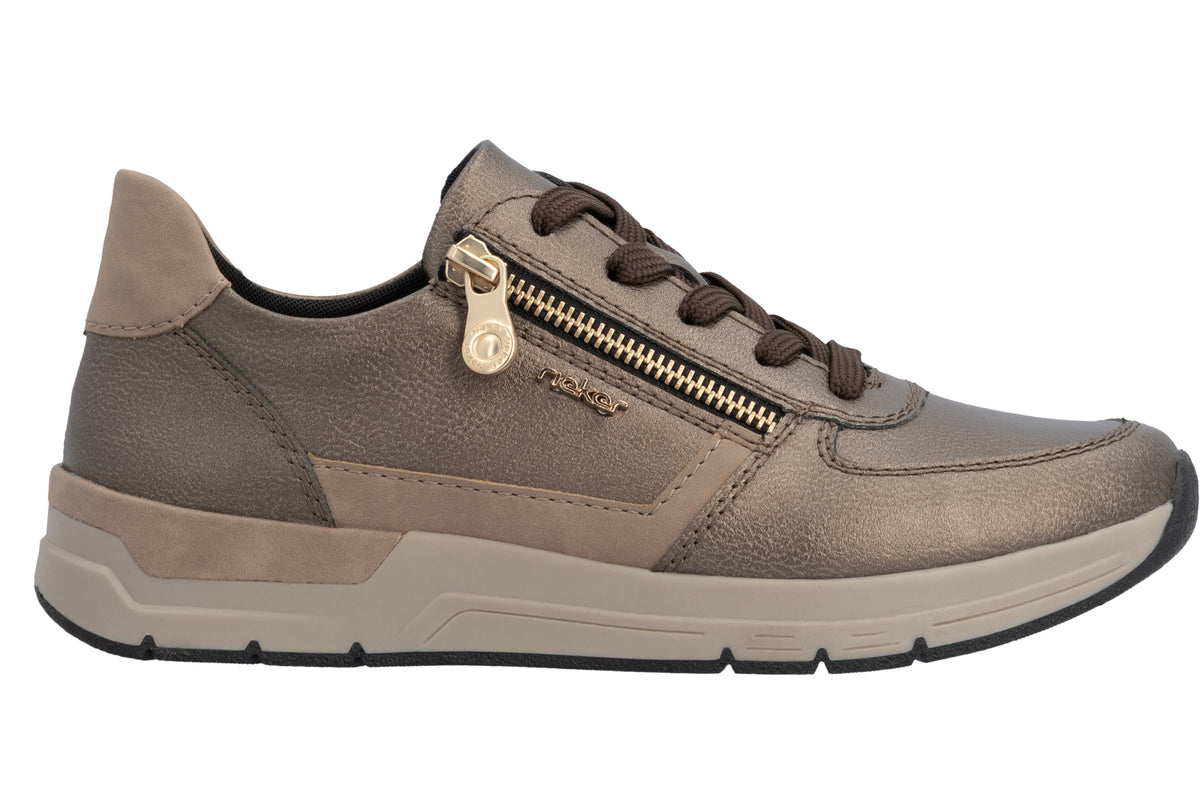Rieker Twilight 58902-90 Bronze Womens Fashion Trainers