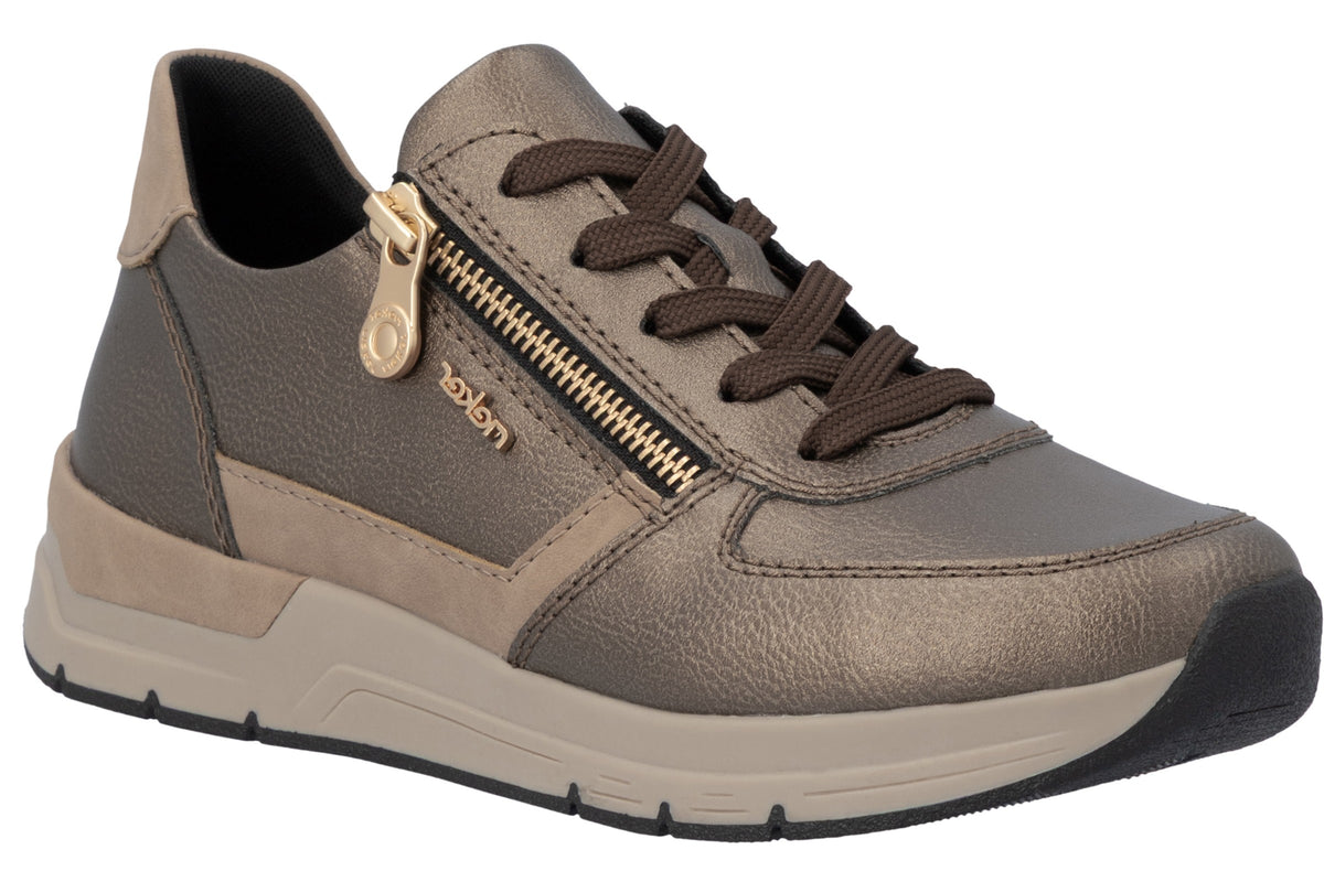 Rieker Twilight 58902-90 Bronze Womens Fashion Trainers