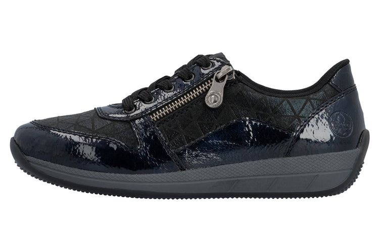 Rieker Twinkie N1100-14 Blue Womens Fashion Trainers