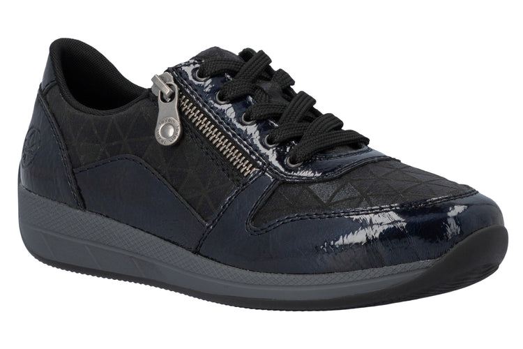 Rieker Twinkie N1100-14 Blue Womens Fashion Trainers