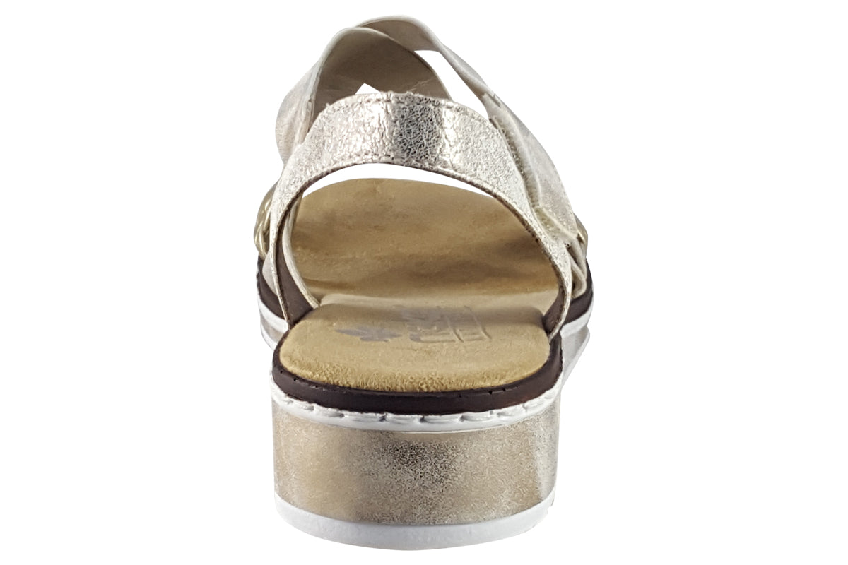 rieker yard beige womens sandals back