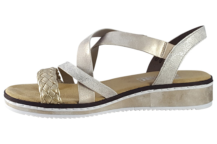 Rieker Yard V3663 Beige Womens Sandals
