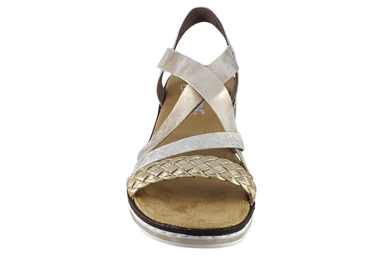 Rieker Yard V3663 Beige Womens Sandals