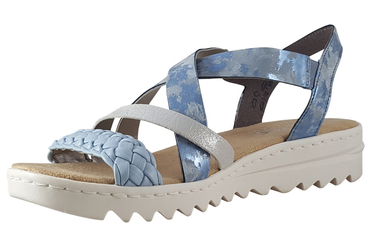 Rieker Yardley V4663 Blue Womens Sandals