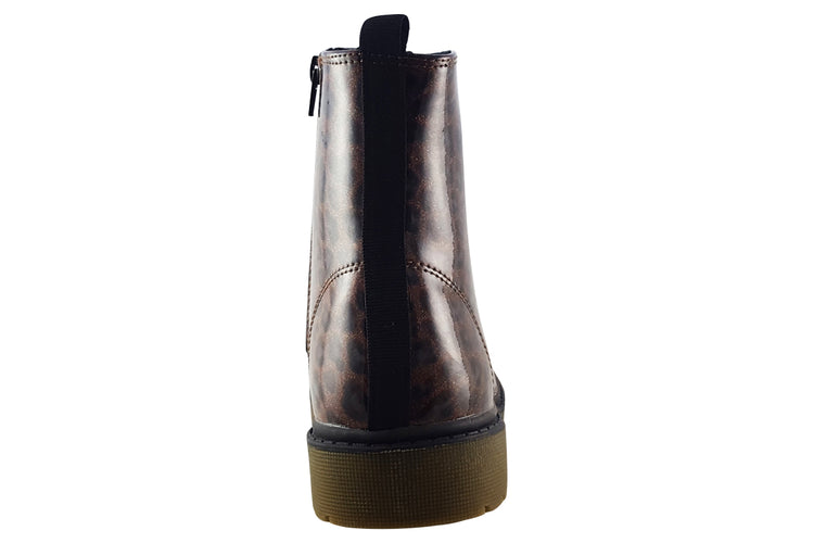 S.Oliver Bliss 45211 Leopard Patent Girls Boots