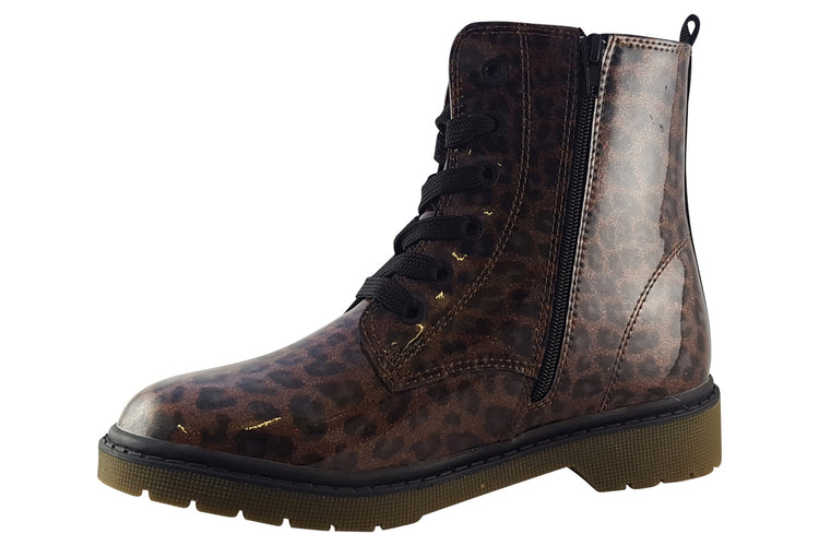 S.Oliver Bliss 45211 Leopard Patent Girls Boots