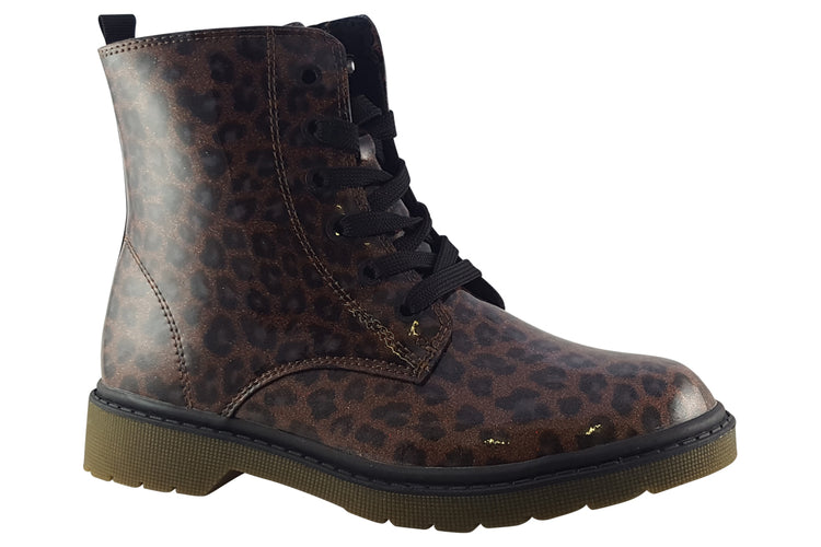 S.Oliver Bliss 45211 Leopard Patent Girls Boots