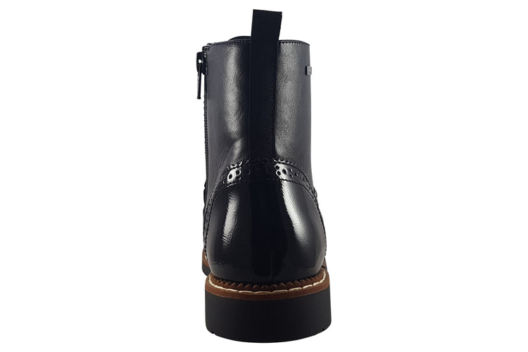 S.Oliver Camper-2 25255-43 Black Combi Womens Boots