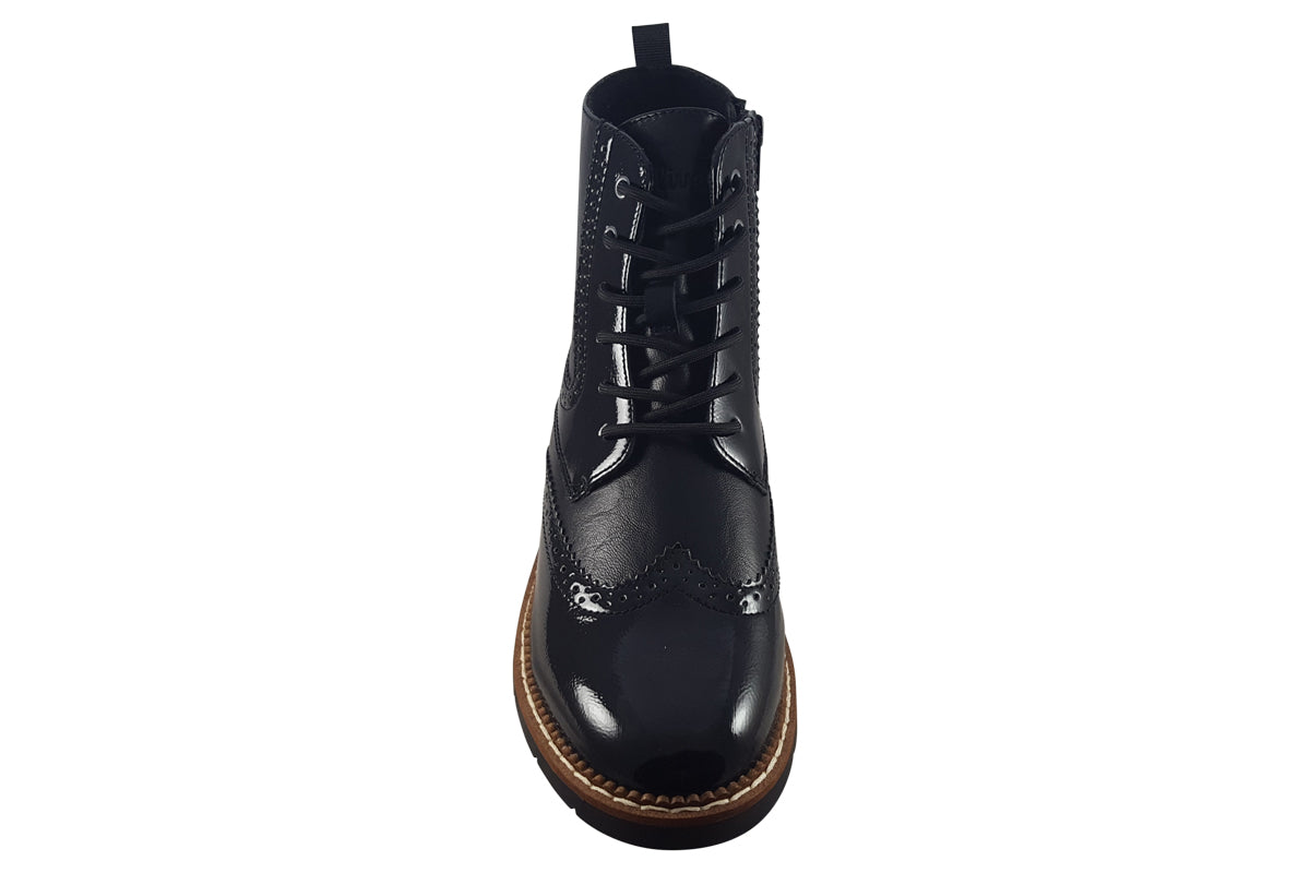 s.oliver camper black combi womens boots top
