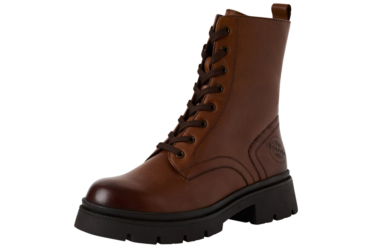 s.oliver loydy womens boots cognac left front