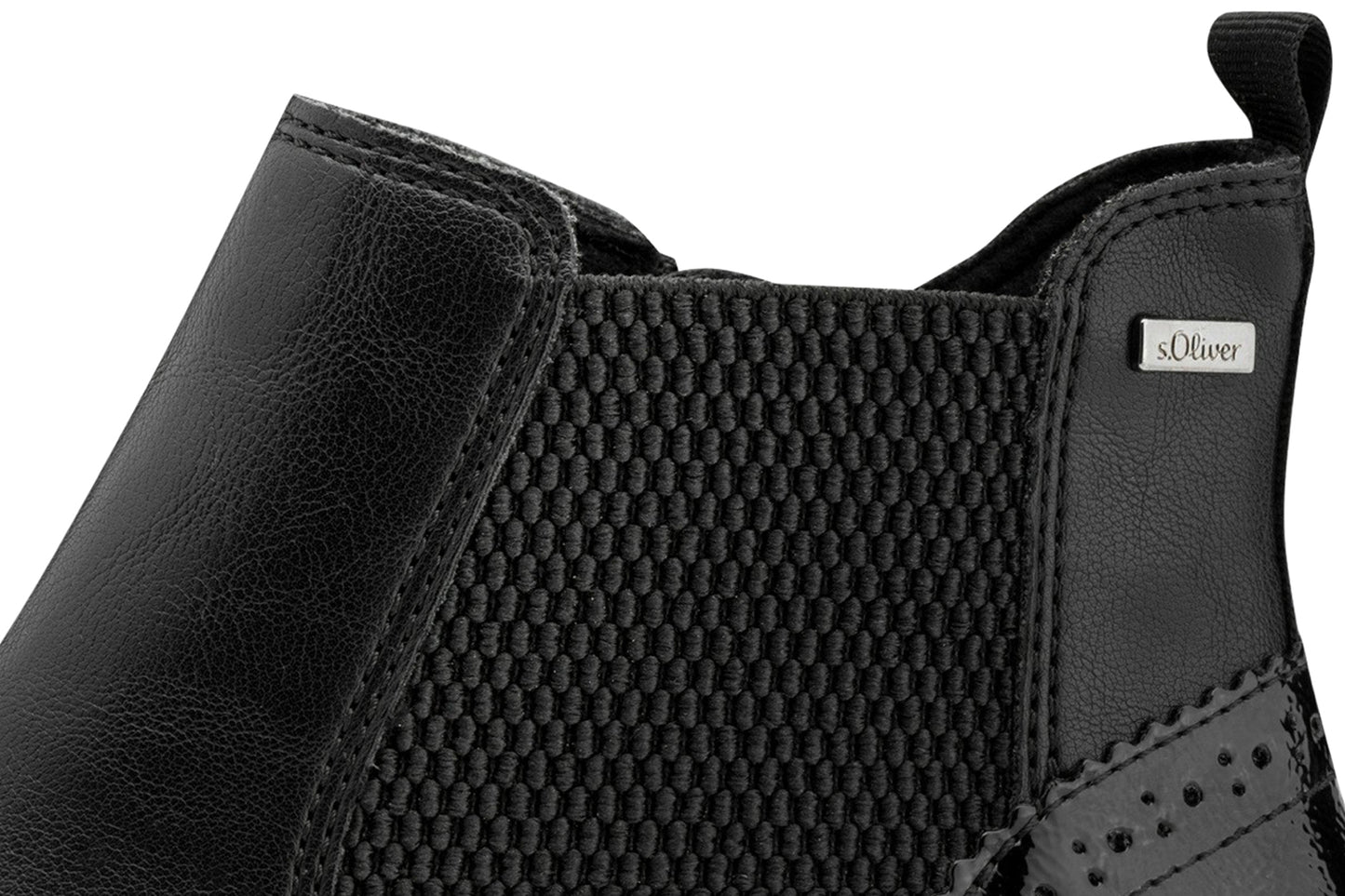 s.oliver wilson womens boots black comb close