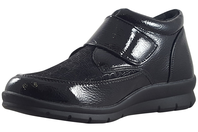 Shoe Tree Comfort Blackthorn Womens Boots Black Patent