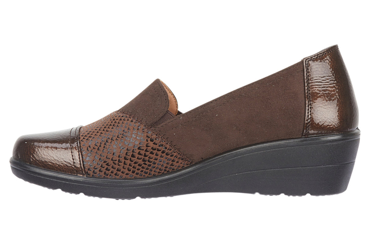 Shoe Tree Comfort Blanche Brown Womens Shoes