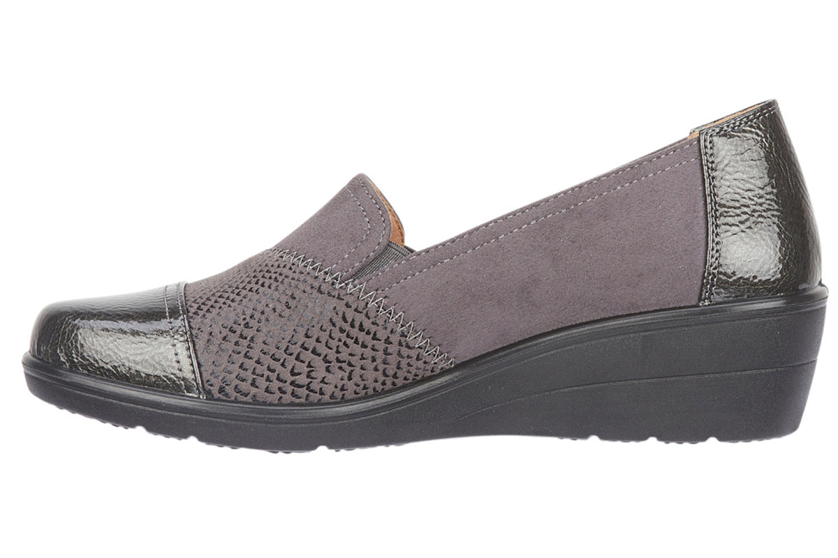Shoe Tree Comfort Blanche Grey Womens Shoes