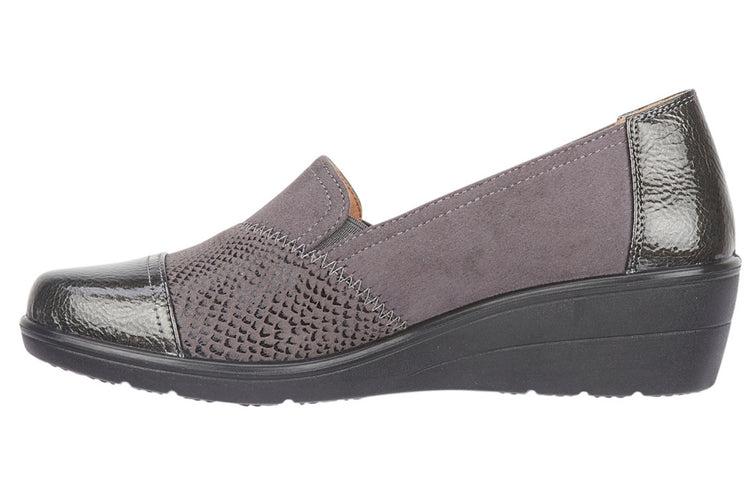 Shoe Tree Comfort Blanche Grey Womens Shoes