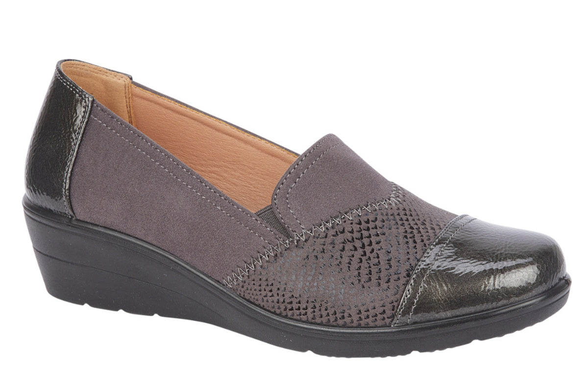 Shoe Tree Comfort Blanche Grey Womens Shoes