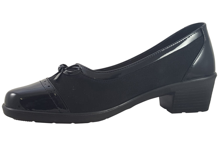 Shoe Tree Comfort Cranberry Black Womens Shoes