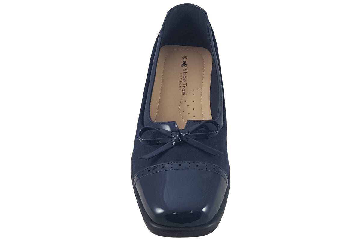 Shoe Tree Comfort Cranberry Navy Womens Shoes