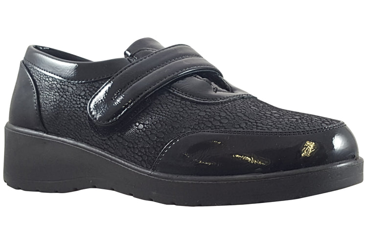 Shoe Tree Comfort Monica Womens Shoes Black Patent