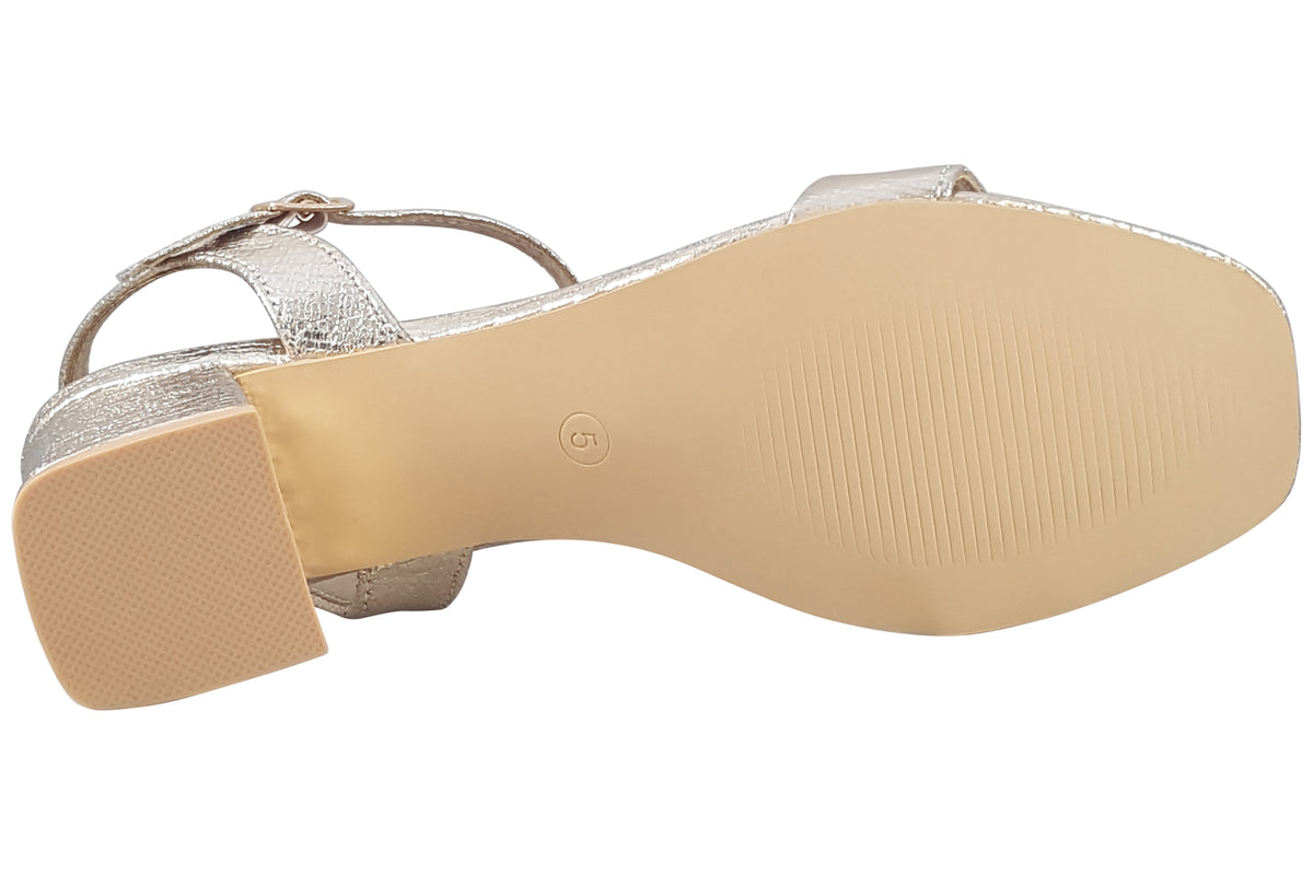 Shoes By Emma Alicia Gold Met Womens Sandals