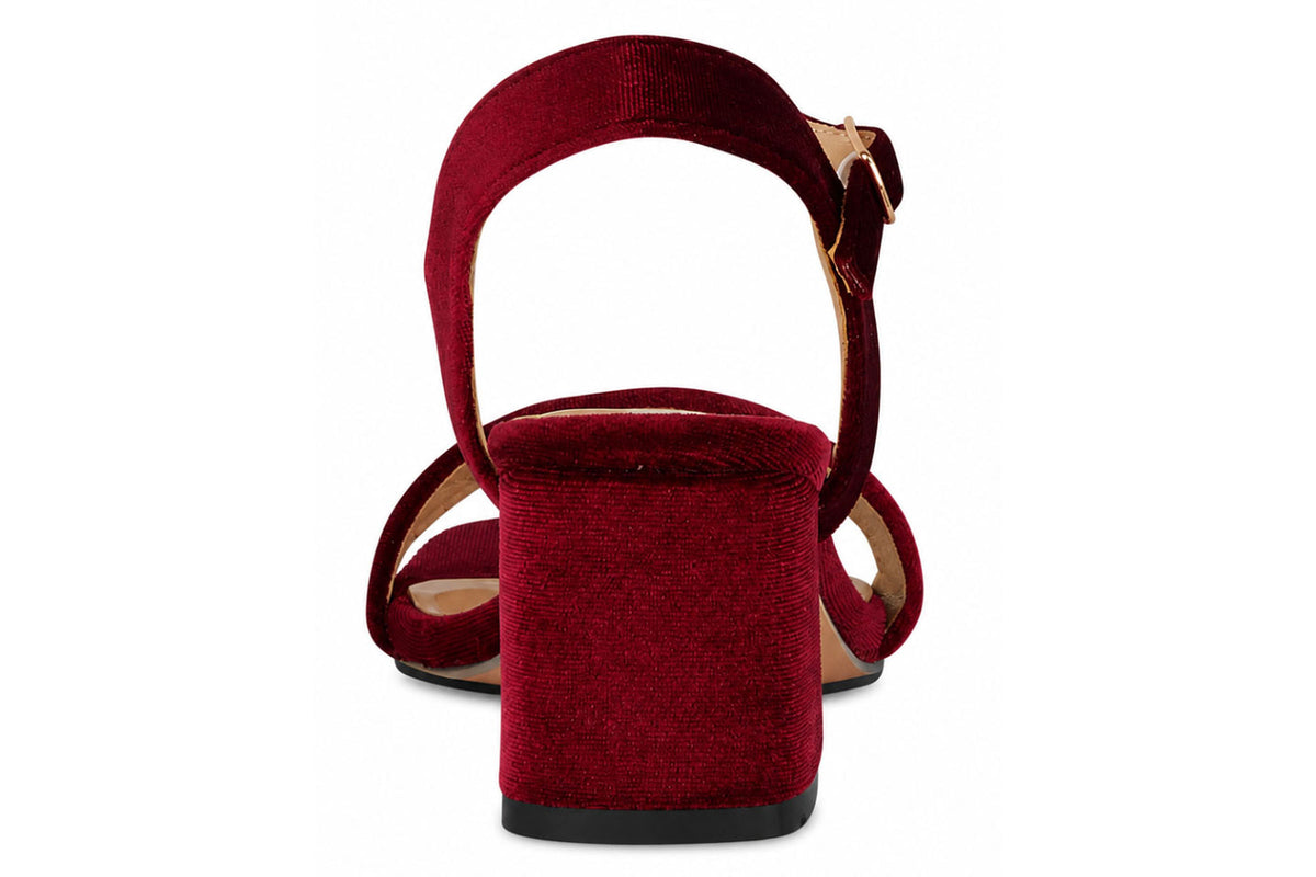 Shoes By Emma Alicia Plum Velvet Womens Sandals